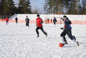 Snow football (Energoatom)